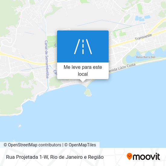 Rua Projetada 1-W mapa