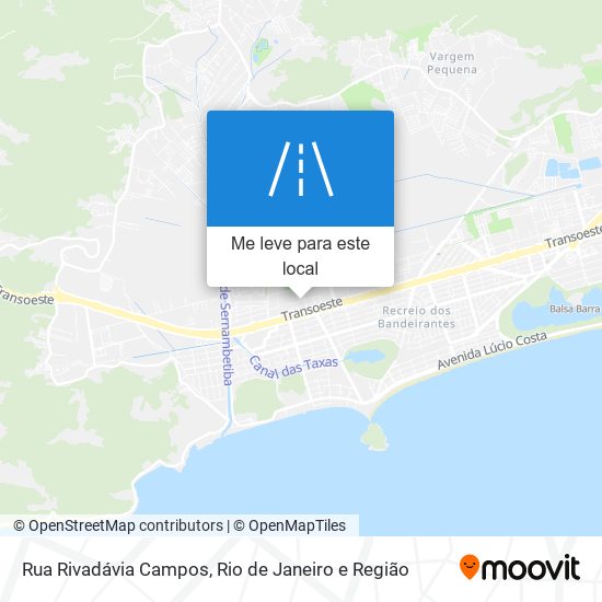 Rua Rivadávia Campos mapa