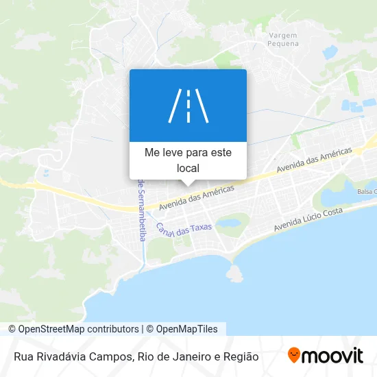 Rua Rivadávia Campos mapa