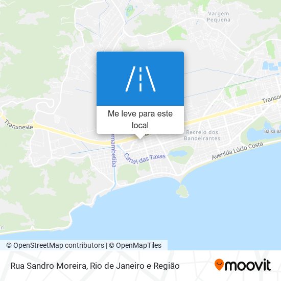 Rua Sandro Moreira mapa