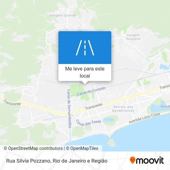 Rua Silvia Pozzano mapa
