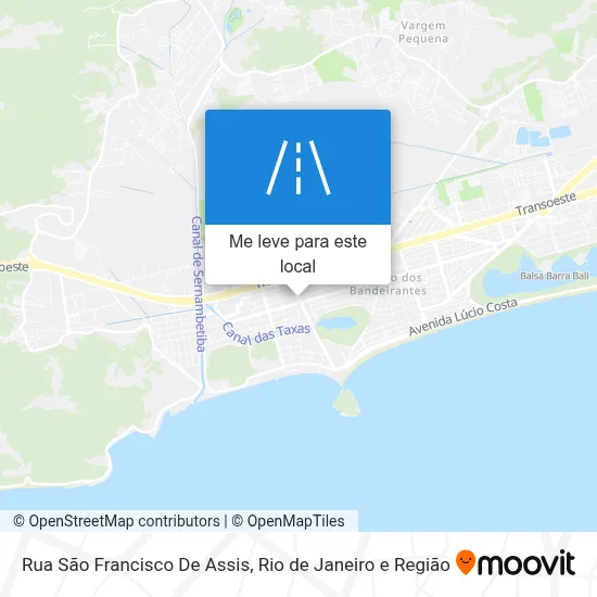 Rua São Francisco De Assis mapa