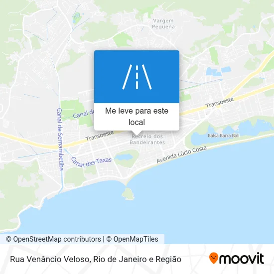Rua Venâncio Veloso mapa