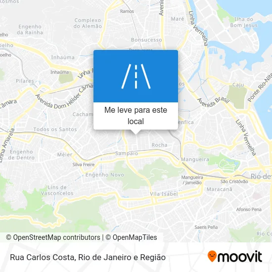 Rua Carlos Costa mapa