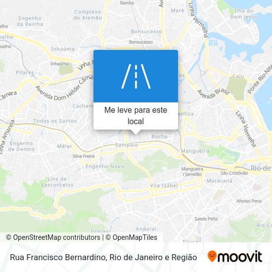 Rua Francisco Bernardino mapa
