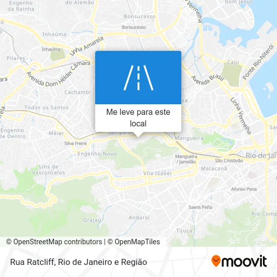 Rua Ratcliff mapa