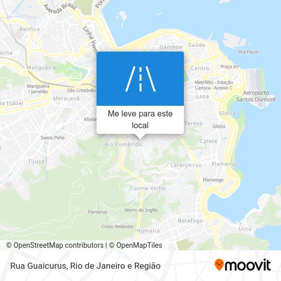 Rua Guaicurus mapa