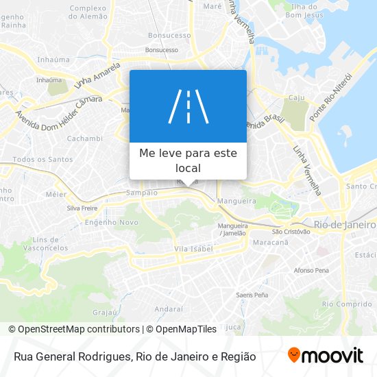 Rua General Rodrigues mapa