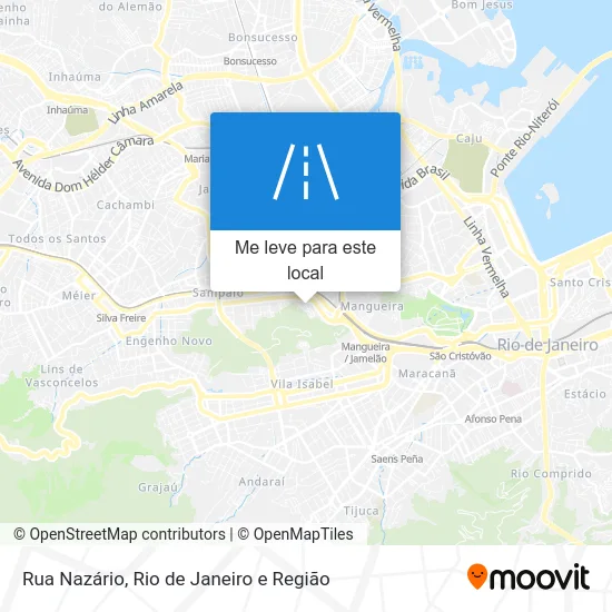 Rua Nazário mapa