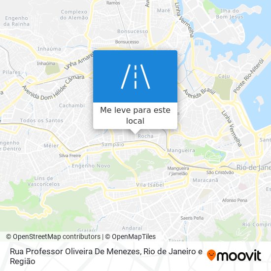 Rua Professor Oliveira De Menezes mapa
