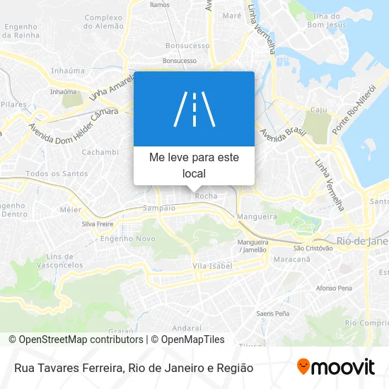 Rua Tavares Ferreira mapa