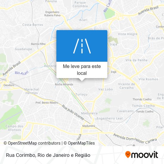Rua Corimbo mapa
