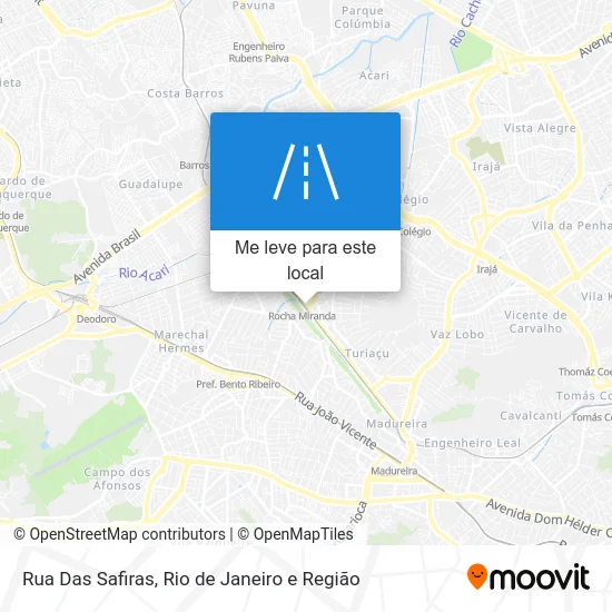 Rua Das Safiras mapa