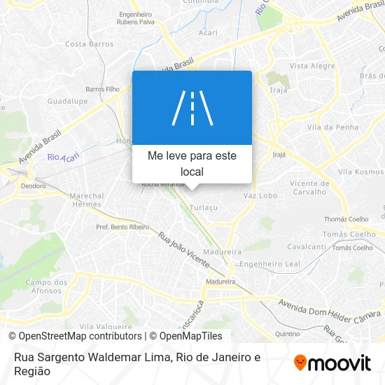 Rua Sargento Waldemar Lima mapa