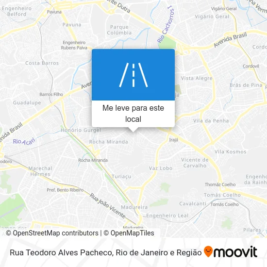 Rua Teodoro Alves Pacheco mapa