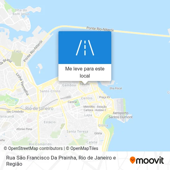 Rua São Francisco Da Prainha mapa