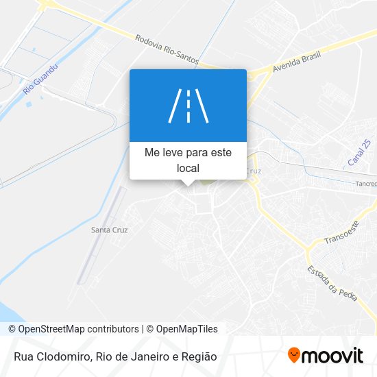 Rua Clodomiro mapa