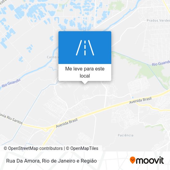 Rua Da Amora mapa