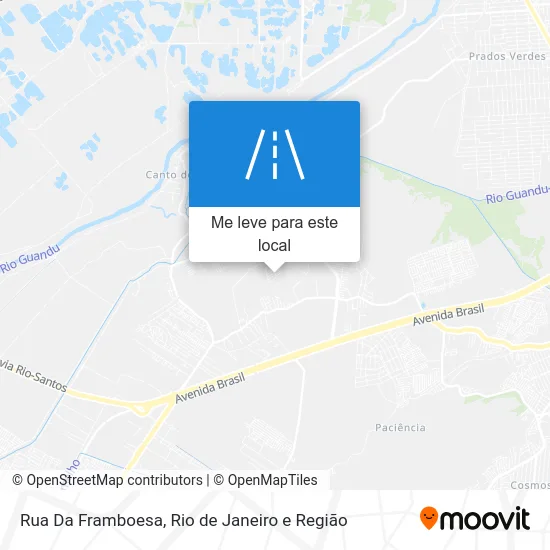Rua Da Framboesa mapa