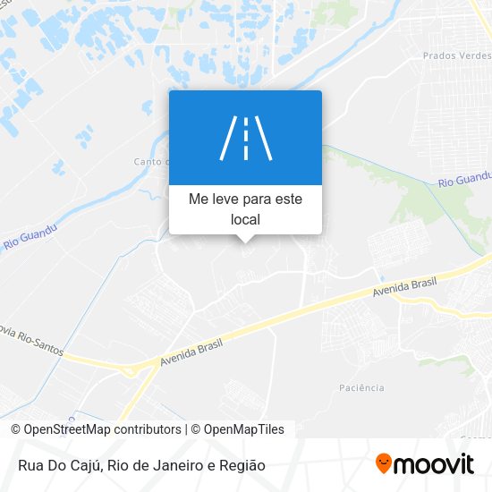 Rua Do Cajú mapa