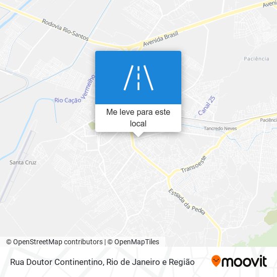 Rua Doutor Continentino mapa