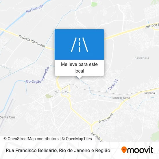 Rua Francisco Belisário mapa