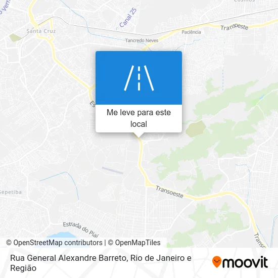 Rua General Alexandre Barreto mapa