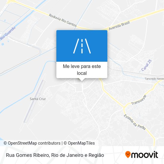Rua Gomes Ribeiro mapa