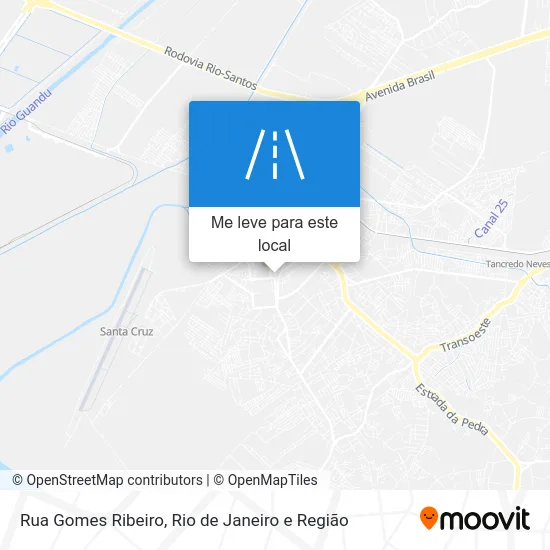 Rua Gomes Ribeiro mapa