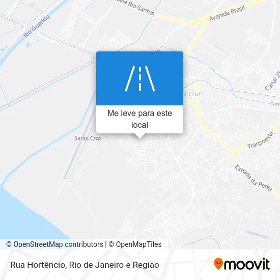 Rua Hortêncio mapa