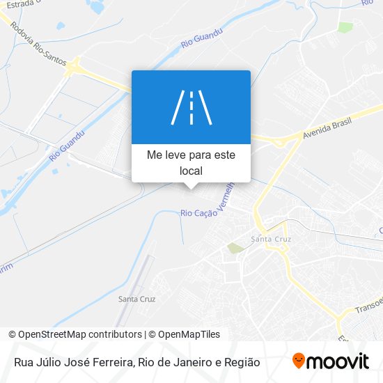 Rua Júlio José Ferreira mapa