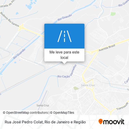 Rua José Pedro Colat mapa