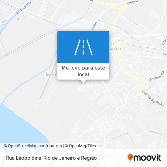 Rua Leopoldina mapa