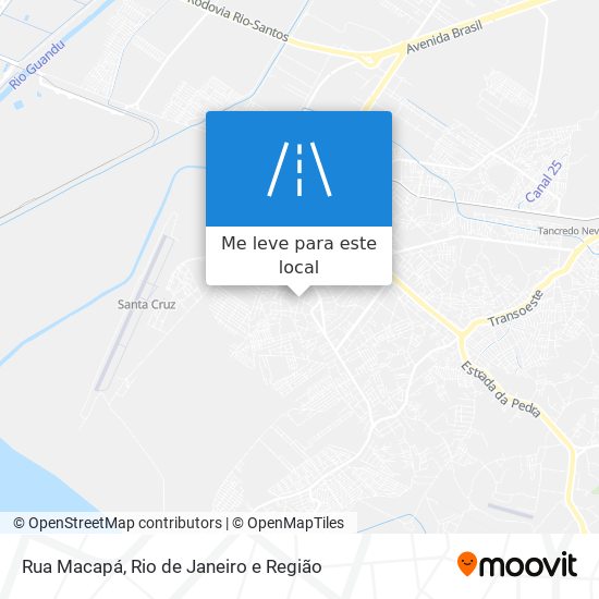 Rua Macapá mapa