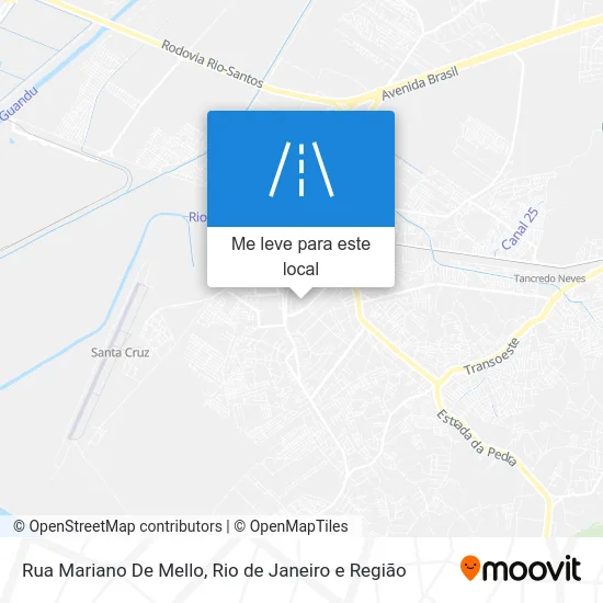 Rua Mariano De Mello mapa
