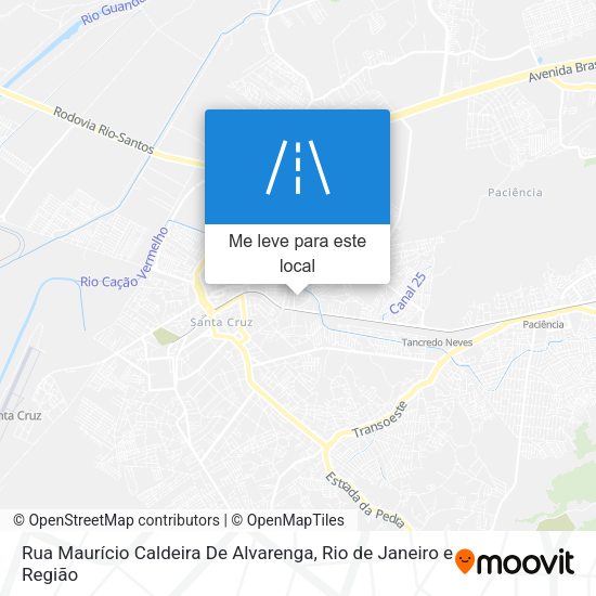 Rua Maurício Caldeira De Alvarenga mapa