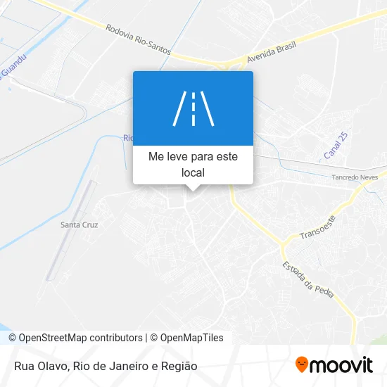 Rua Olavo mapa