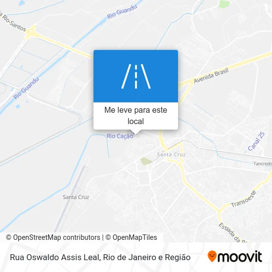Rua Oswaldo Assis Leal mapa