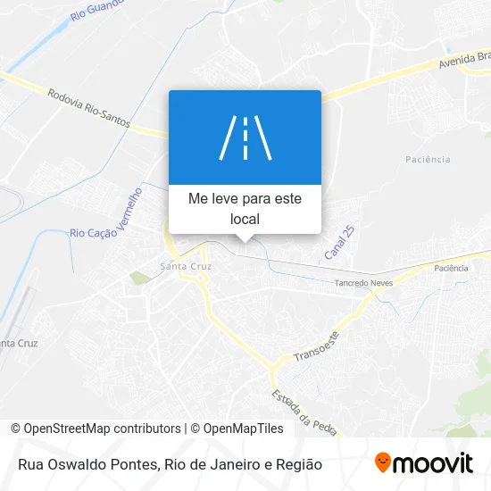 Rua Oswaldo Pontes mapa