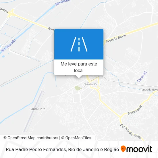 Rua Padre Pedro Fernandes mapa