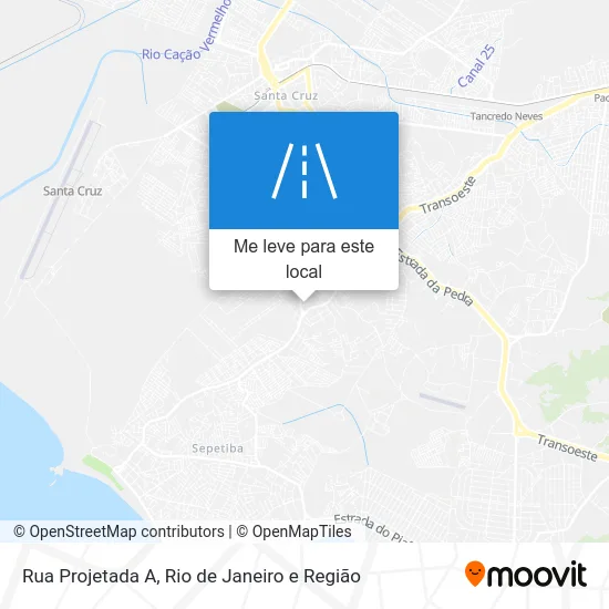 Rua Projetada A mapa