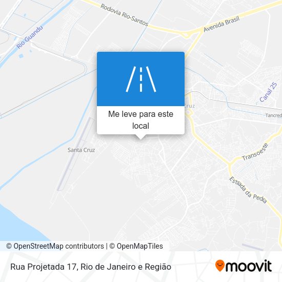 Rua Projetada 17 mapa