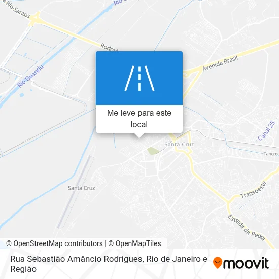 Rua Sebastião Amâncio Rodrigues mapa