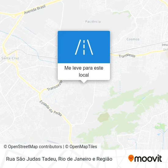 Rua São Judas Tadeu mapa