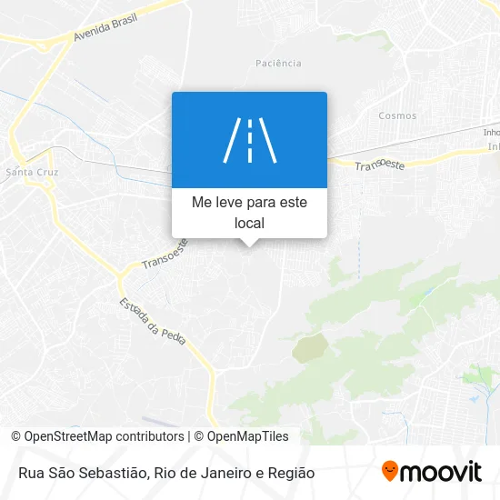 Rua São Sebastião mapa