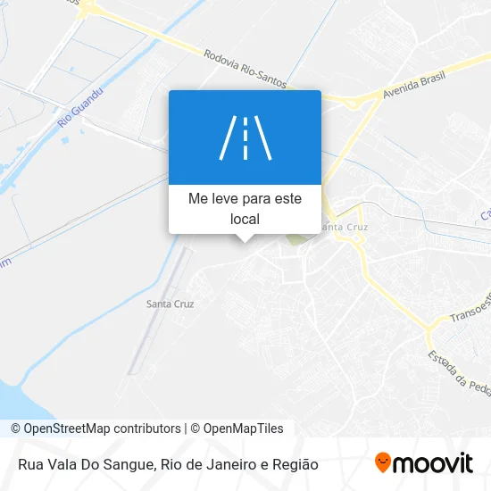 Rua Vala Do Sangue mapa