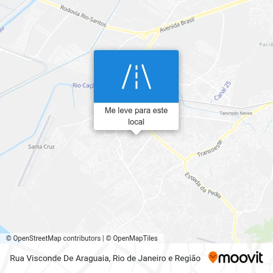 Rua Visconde De Araguaia mapa