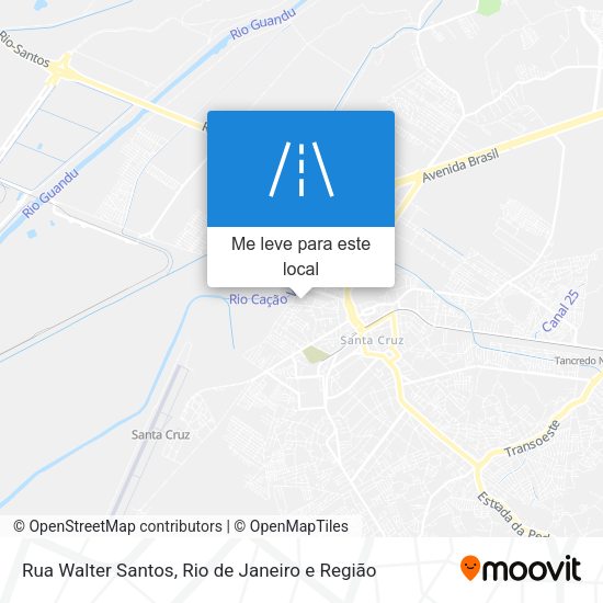 Rua Walter Santos mapa