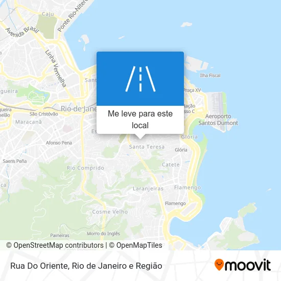 Rua Do Oriente mapa