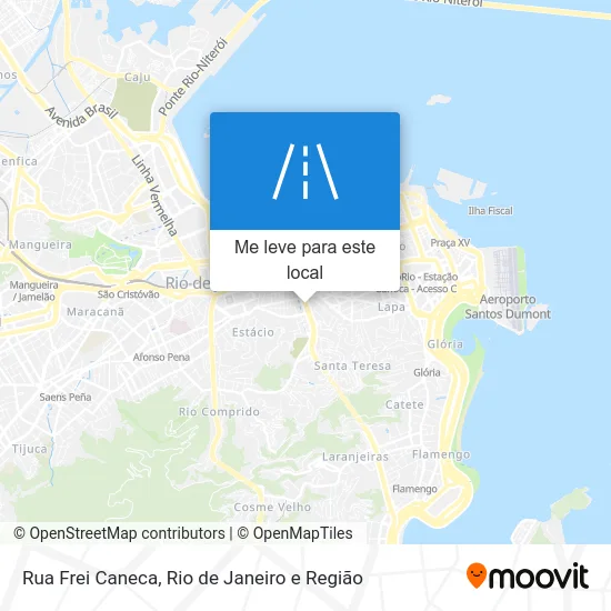 Rua Frei Caneca mapa